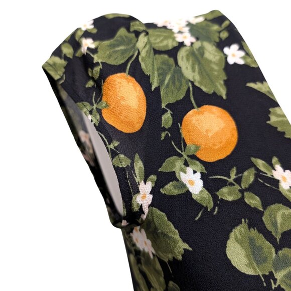 Reformation Womens Size 2 Devin Clementine Short Cap Sleeve Keyhole Mini Dress - Picture 6 of 10